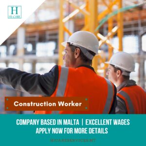 Construction Worker job in Malta