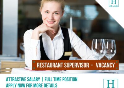 Restaurant supervisor needed in Valletta, Malta