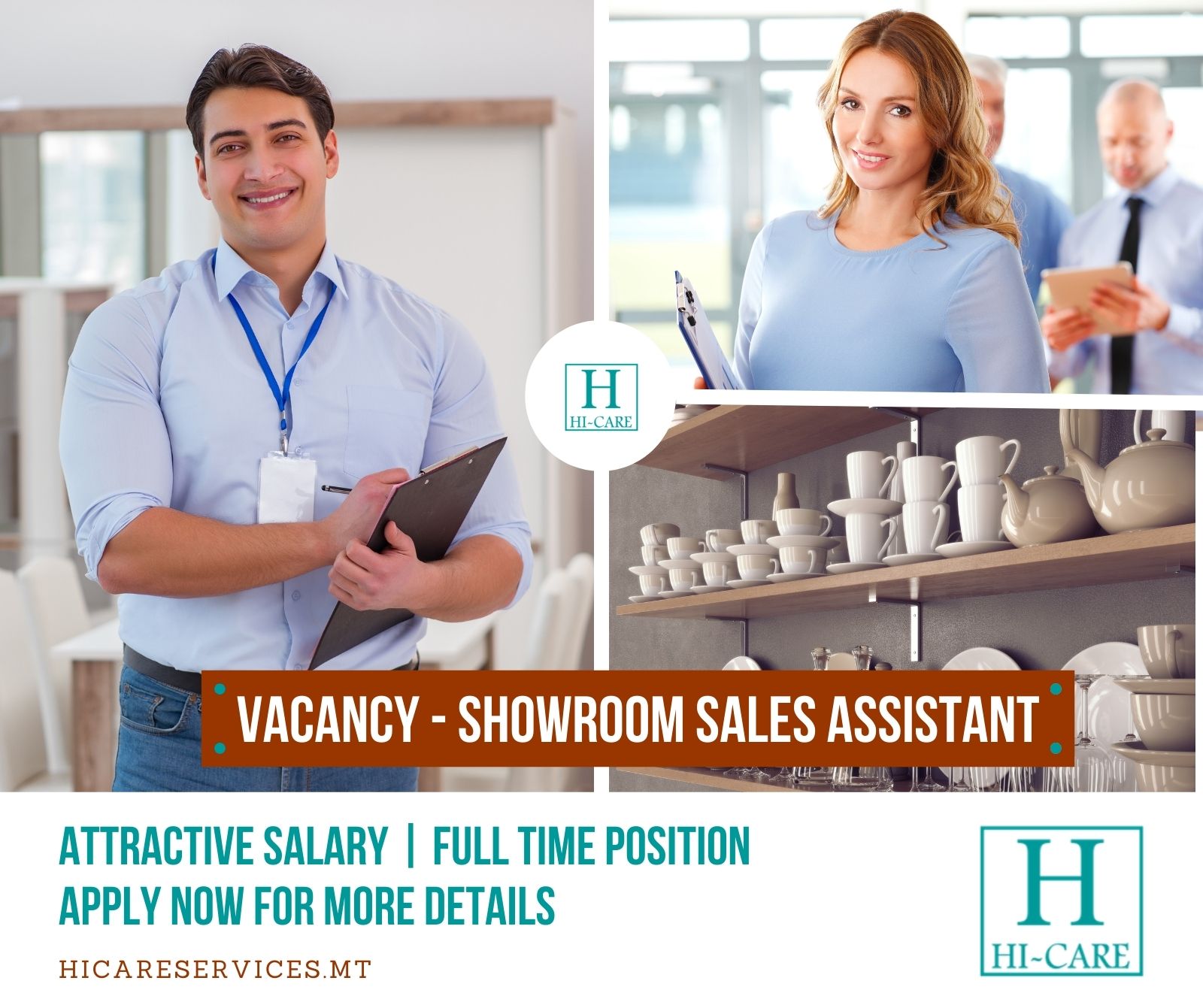 Showroom Sales Assistant needed in Malta