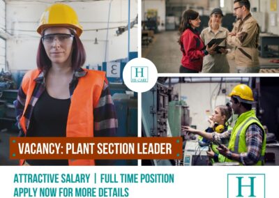 Plant Section Leader Needed in Malta