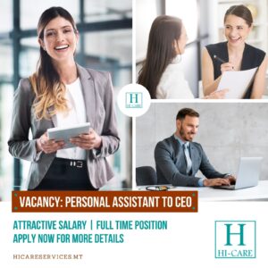 Personal Assistant to CEO Job in Malta