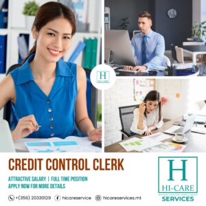 Credit Control Clerk needed in Malta