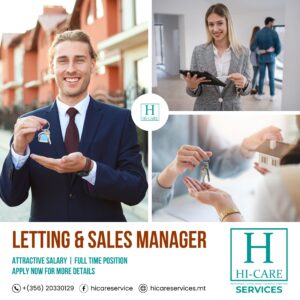 Letting and Sales Manager