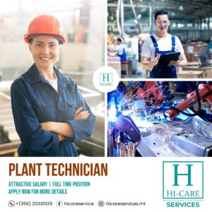 Plant Technician job in Malta