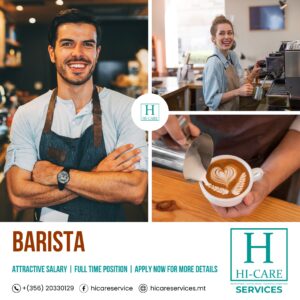 Barista Needed in Malta