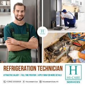 Refrigeration Technician Job In Malta