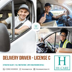 Delivery Driver – License C